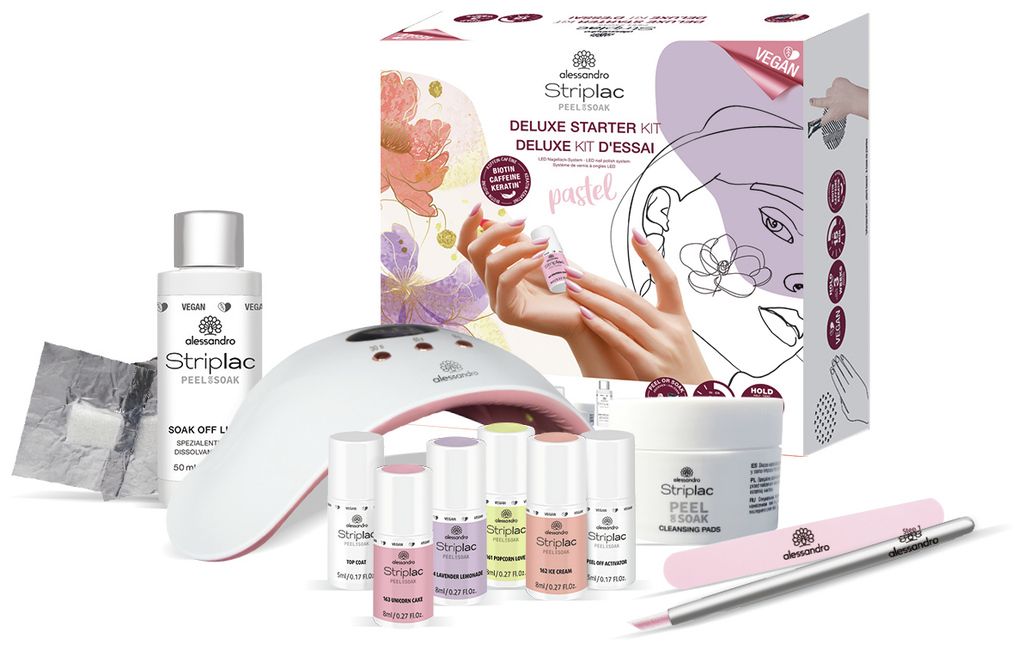 Alessandro Striplac Peel Or Soak Starter Kit Deluxe Pastel Kaufen