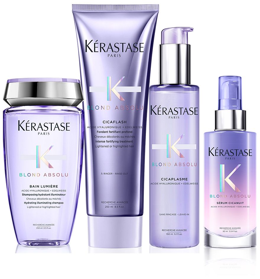 Kérastase blond absolu hair care routine for highlighted blonde