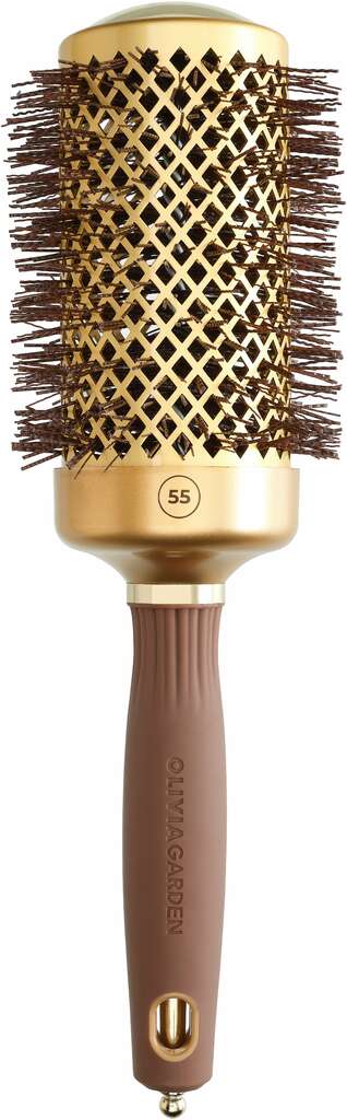 Expert Bristles Brown) Blowout Shine Wavy & (Gold with Olivia Garden