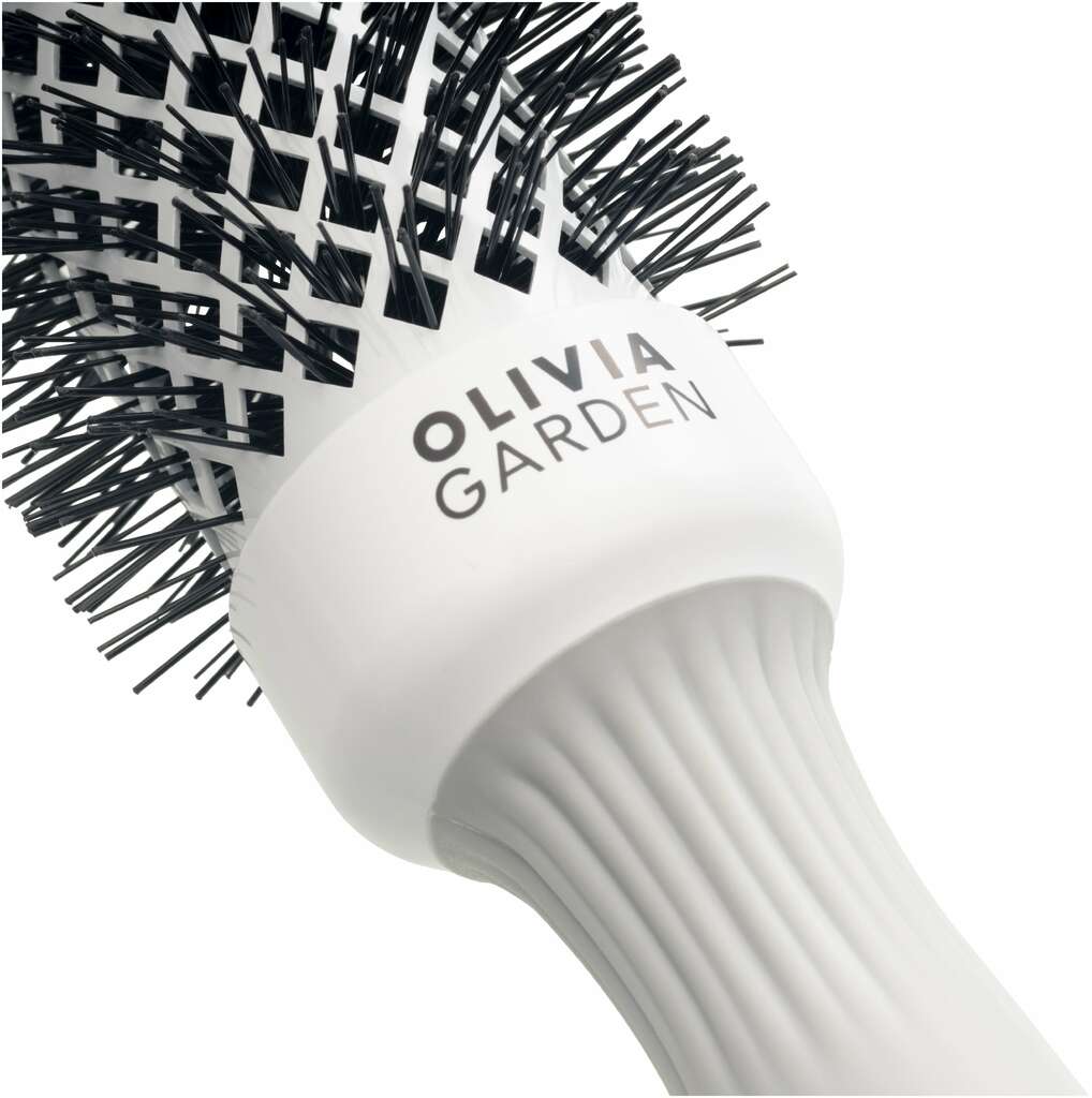 Olivia Garden Expert Blowout & Round (White Grey) Brush Shine