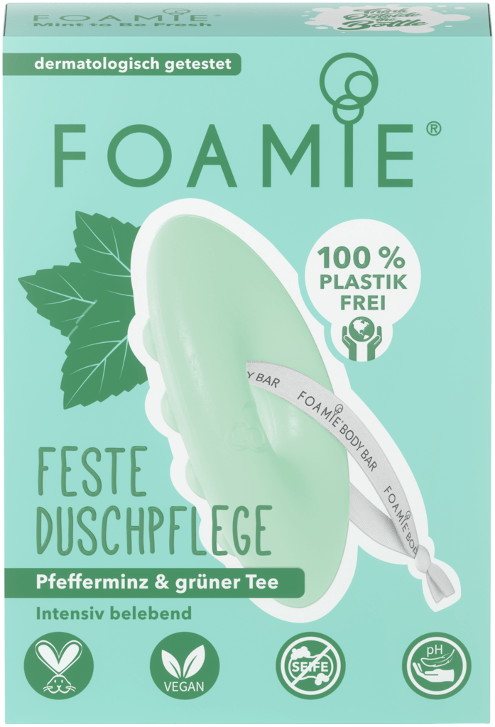 Foamie Body Bar – 2-in-1 Duschseife Mit Pflegenden Ölen, PH-optimiert, Mit Massageeffekt – Für Weiche, Gereinigte Haut