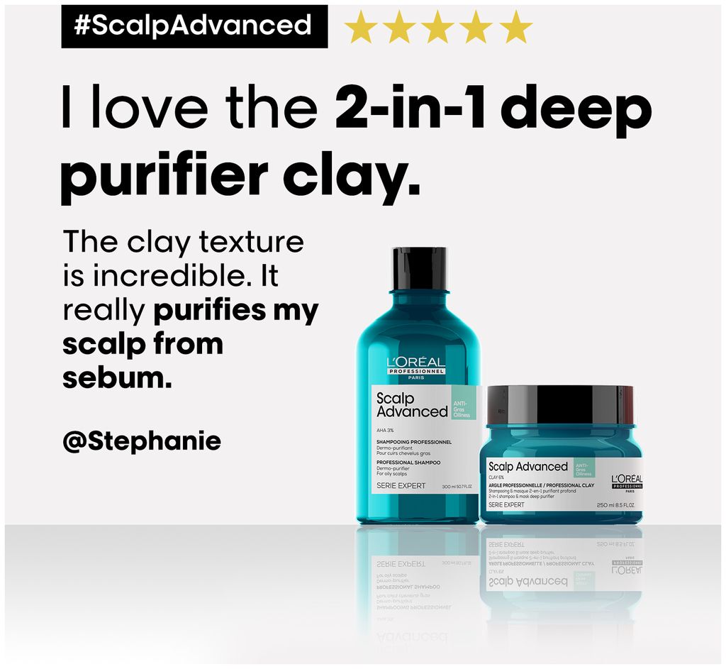 Scalp Advanced: 2-in-1 Purifying Clay Shampoo & Masque.