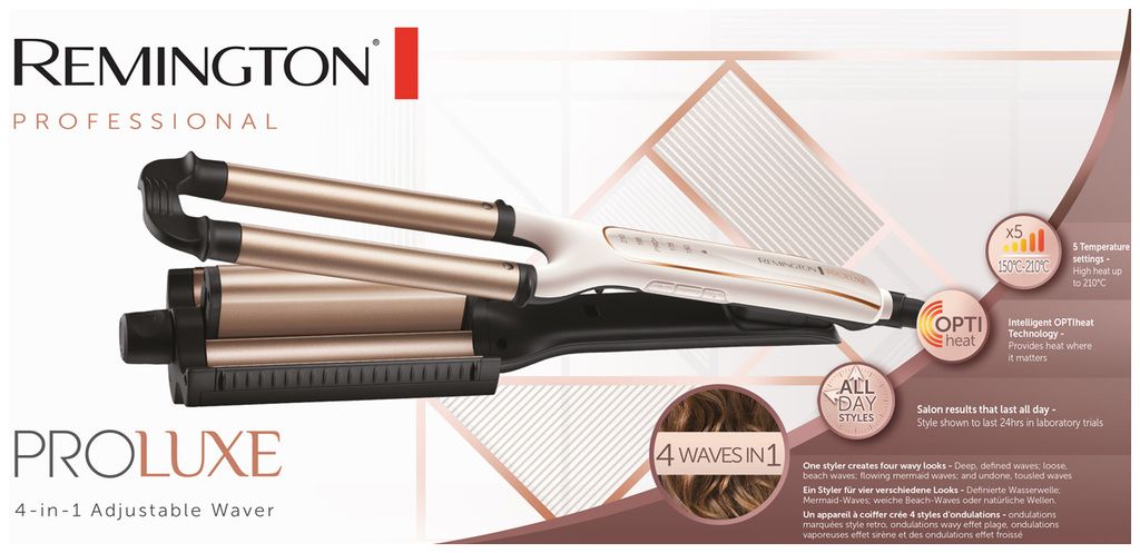 Remington PROluxe CI91AW Waver 4-in-1 Adjustable