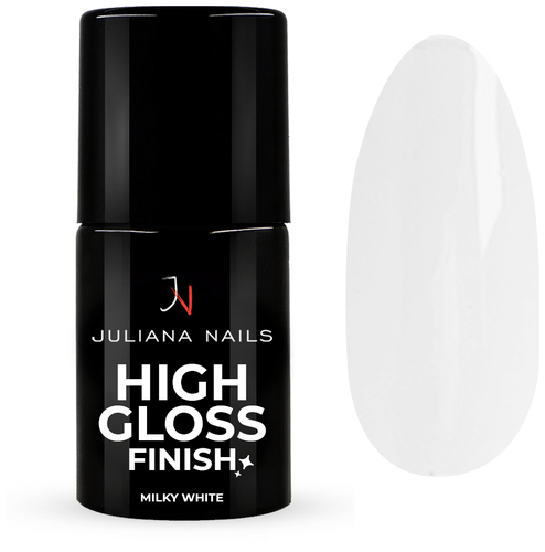Juliana Nails Vernis Gel High Gloss Finish Milky White No Wipe