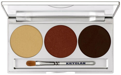 Kryolan Eye Shadow Palette - Smokey Collection Trio Set magnetisch