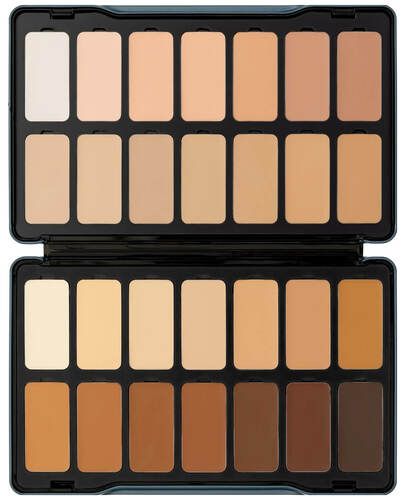 Kryolan Digital Complexion Cream Foundation Palette 28 Farben Digital 1