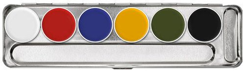 Kryolan Supracolor Palette 6 Farben