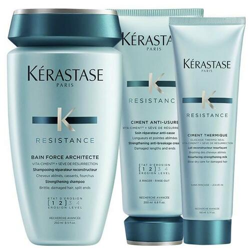 Kerastase fashion Bundle Resistance Ciment Anti-Unsure,Ciment Thermq,Bain Force Architec