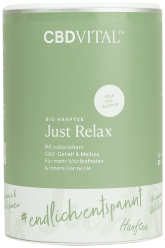 CBD VITAL Organic Hemp Leaf Tea 1.5% - Just Relax