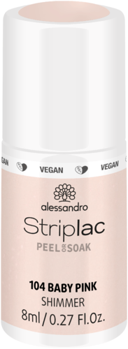 Alessandro Striplac Peel Or Soak Nagellack - 104 Baby Pink