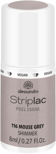 Alessandro Striplac Peel Or Soak Nagellack - 116 Mouse Grey