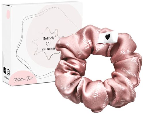 Bellody scrunchie in seta - Mellow Rose