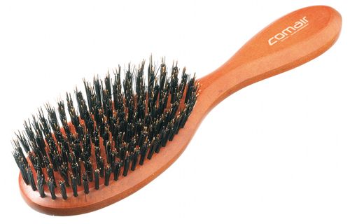 Brosse plate Palisander avec poils de sanglier, 11 rangées