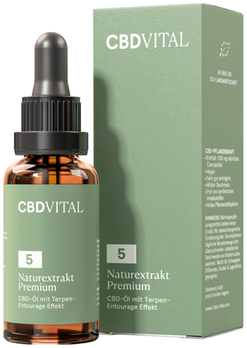 CBD VITAL Naturextrakt PREMIUM Öl 5% - 30 ml