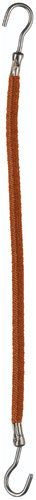 Comair Attache pour cheveux lisses en caoutchouc 10cm 12pc - Marron