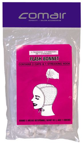 Comair Bonnet à mèches 3 pc Set avec aiguille à mèches 1,25mm