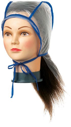 Comair Bonnet à mèches plastique double avec protection de la nuque
