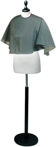 Comair Frisierumhang Crash grau kurz 85x85cm