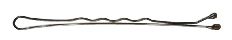 Comair Haarklemmen Pretty Fashion gewellt 48mm braun 24er Karte 