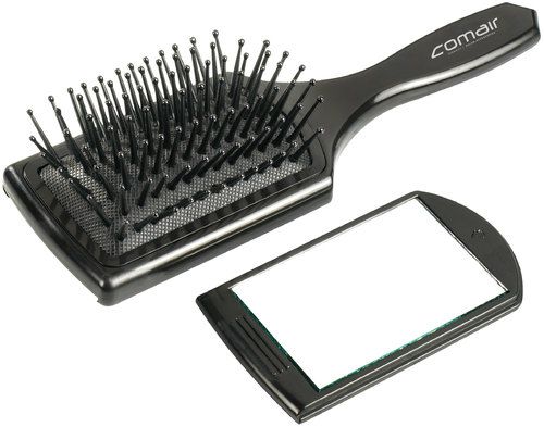 Comair Mini Brosse Paddle avec miroir démontable