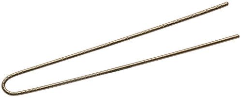 Comair Pinces à boucle striées 72 mm Boîte de 500 pc. - Marron