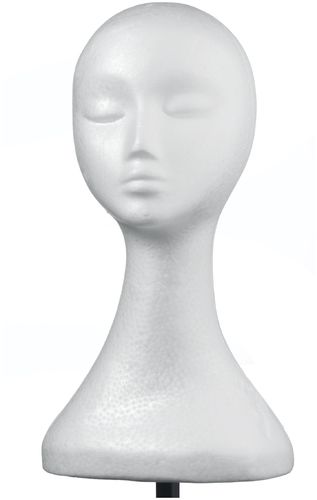 Comair Schaumstoffkopfbüste Lady weiß 39,5cm 