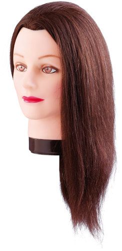 Comair Übungskopf Emily 35cm braun Echthaar 