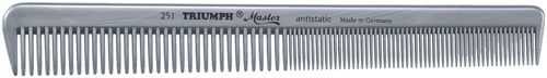 Hercules Sägemann Messerschnittkamm 251 - silber-metallic