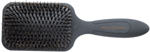 Hercules Sägemann Paddle Brush, schwarz, Nylonpins und Wildschweinborsten, 9150