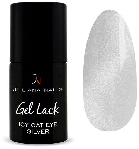 Juliana Nails Gel Lack Glitter & Co - Icy Cat Eye Silver