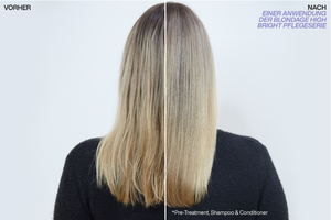 Redken Blondage High Bright Vorher-Nachher-Bild Redken Blondage High Bright Ergebnis