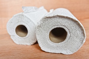 Locken ohne Hitze mit Küchenrolle