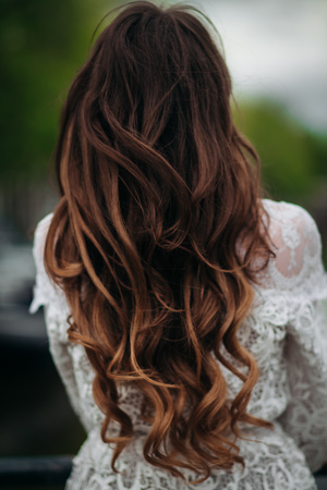 Balayage mit Karamellbraun