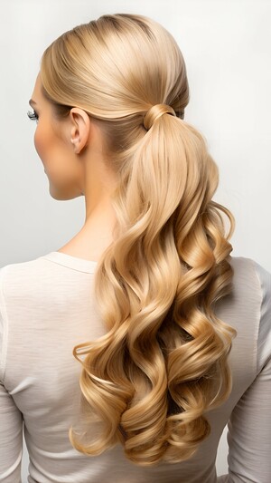 Hochzeitsfrisur Low Ponytail