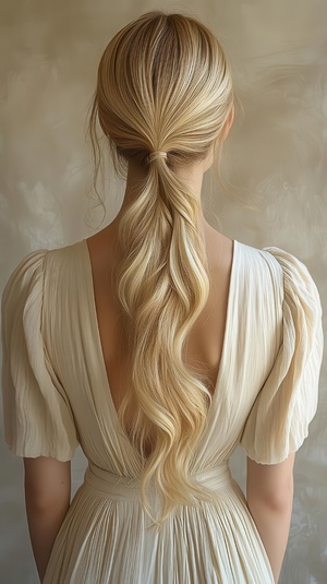 Hochzeitsfrisur Low Ponytail