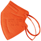 Bunte FFP2-Maske - orange (kleine Größe)