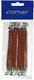 Comair Attache pour cheveux lisses en caoutchouc 10cm 12pc