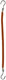 Comair Attache pour cheveux lisses en caoutchouc 10cm 12pc - Marron