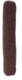 Comair Bun Roll brown round long 4x22cm - Brown