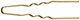 Comair Curl needles gold thick, 50 pieces bag - 45 mm