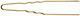 Comair Curl needles gold thick, 50 pieces bag - 75 mm