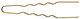 Comair Curl needles slim gold 50 pieces bag - 45 mm