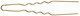 Comair Curl needles slim gold 50 pieces bag - 65 mm