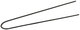 Comair Pinces à boucle striées 72 mm Boîte de 500 pc. - Noir