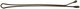 Comair Pinces classiques 500 pc 59 mm - Marron