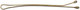 Comair Pinces classiques 500 pc 59 mm - or
