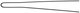 Comair Postiche needles smooth black 500 pieces - 75 mm