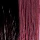 SHE Two Colours Hair Extension long 50+ - Deep Black - Cherry Red Natural